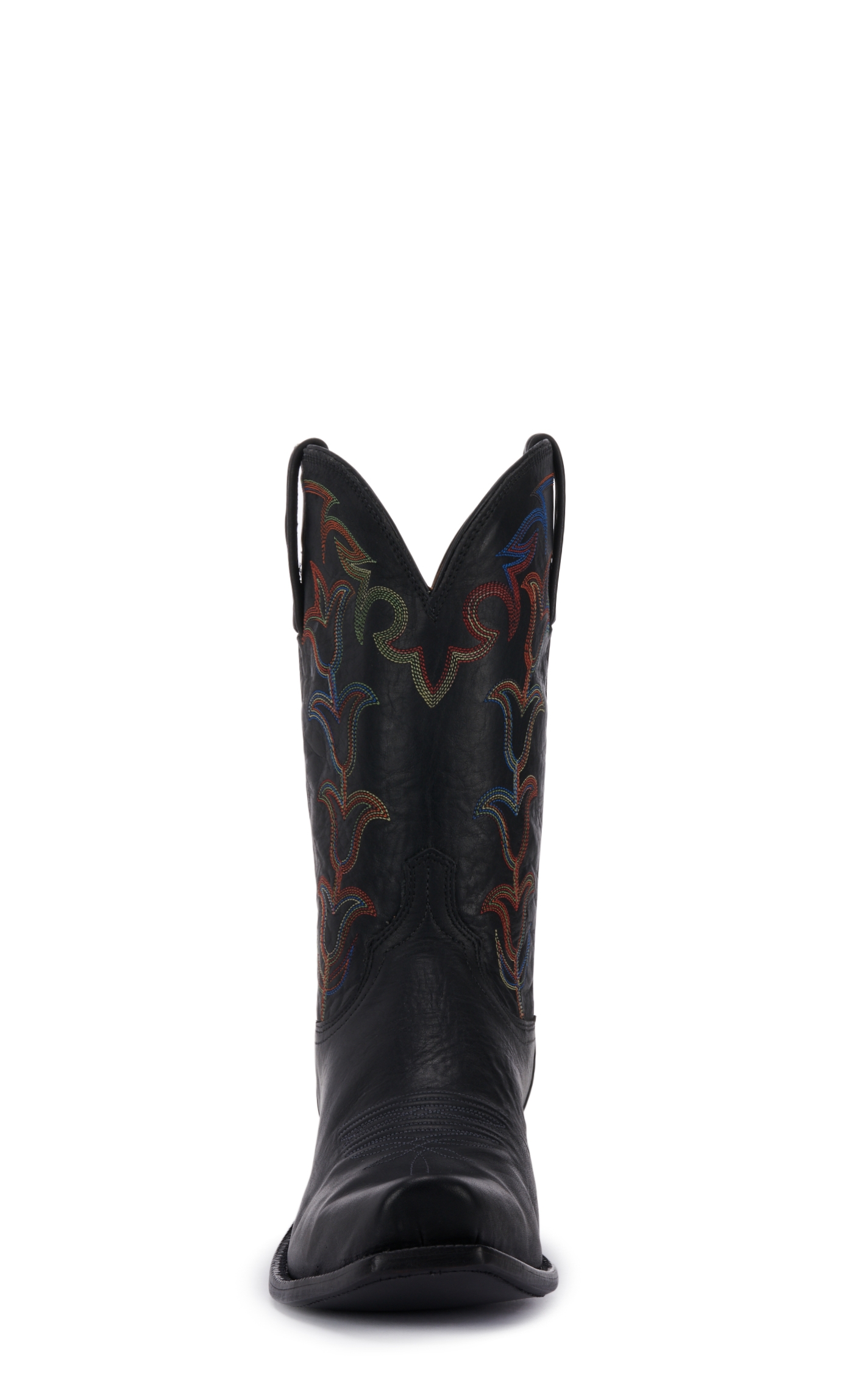 Lucchese Men's Tulip Black Ranch Hand Punchy Square Toe Western Boots - Image 1