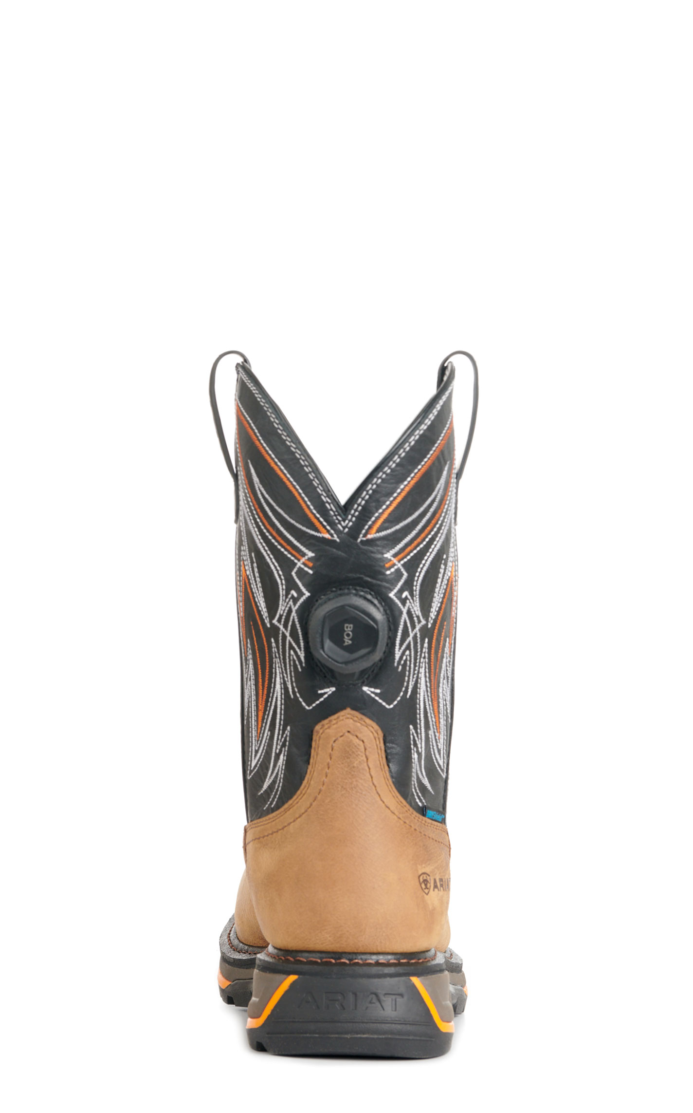 Ariat Men's Big Rig Natural Tan and Black BOA Wide Composite Square Toe Work Boot - Image 1