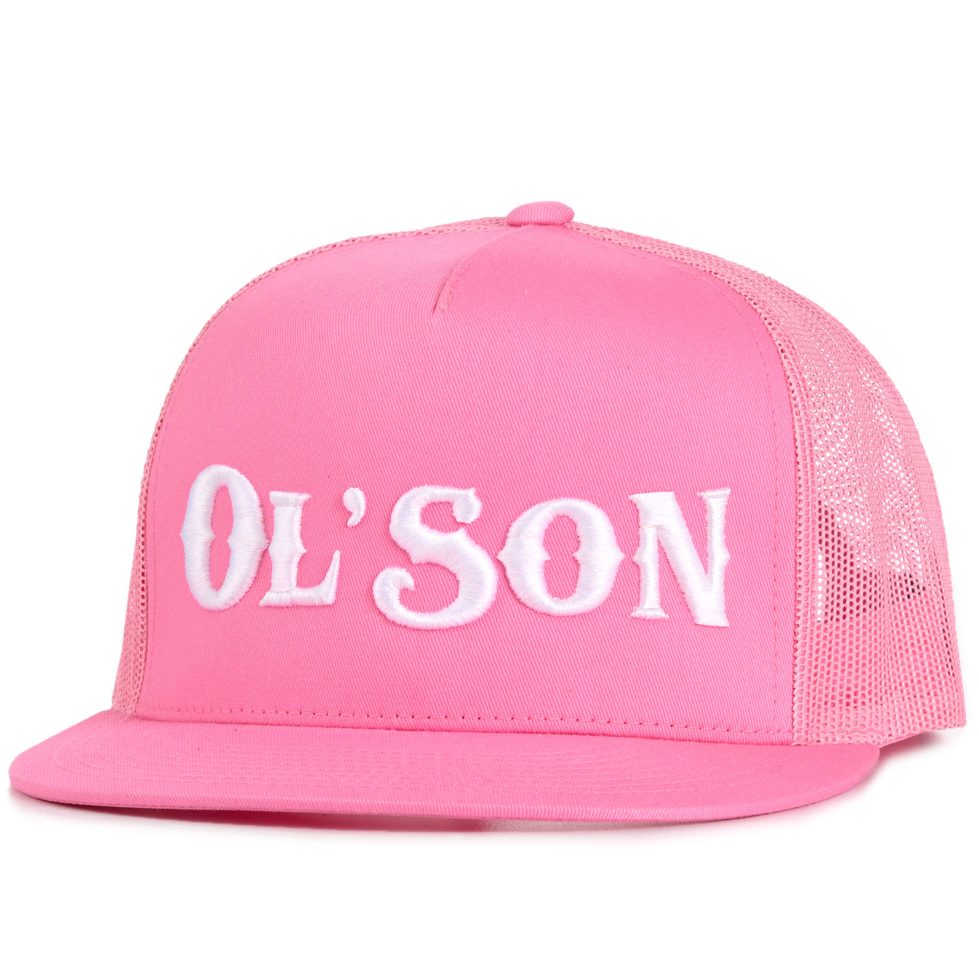 Rodeo Time Pink & White Ol' Son Logo Embroidered Cap  - Image 1
