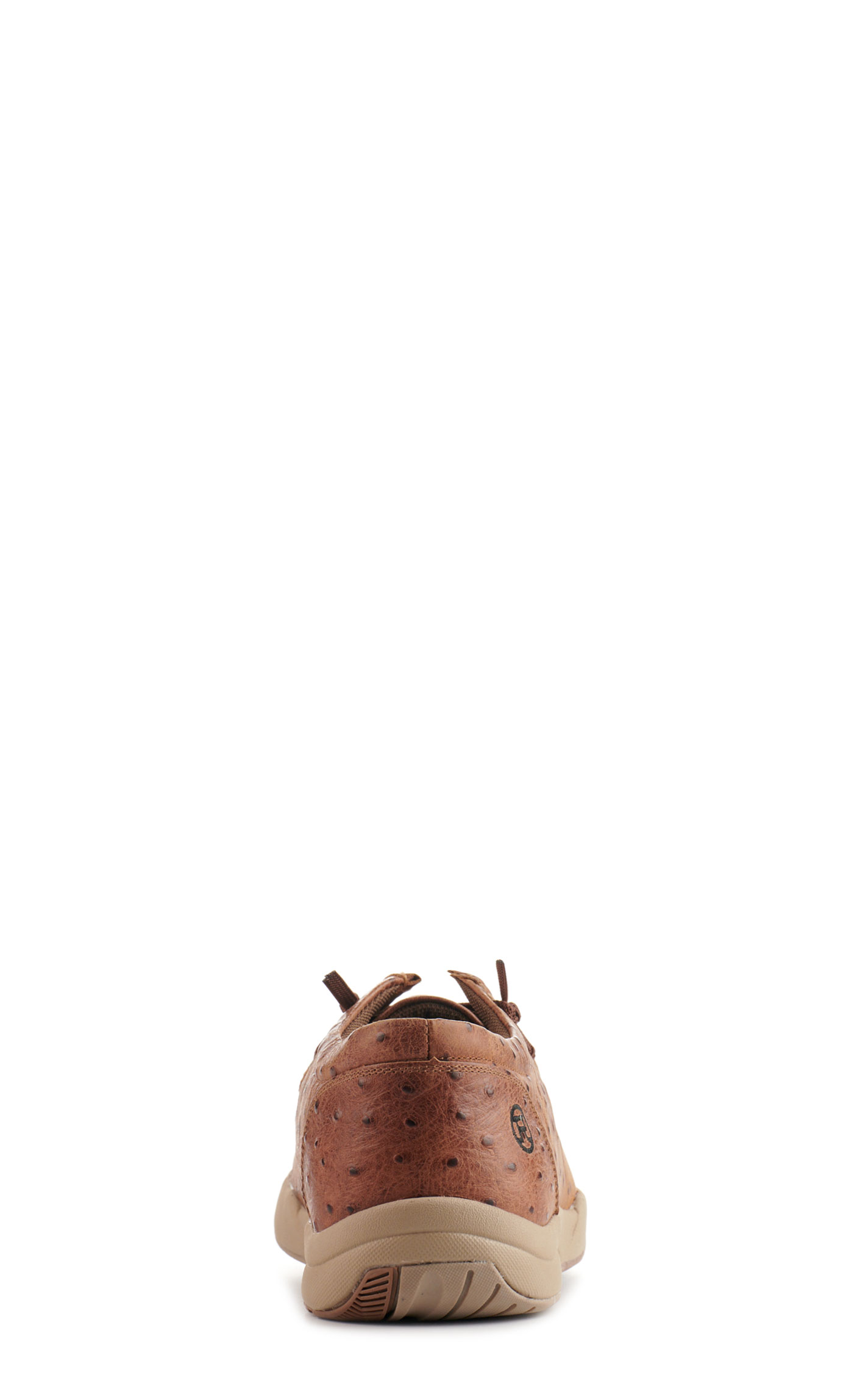 Roper Men's Clearcut Low Cognac Ostrich Print Moc Toe Casual Shoes - Image 1