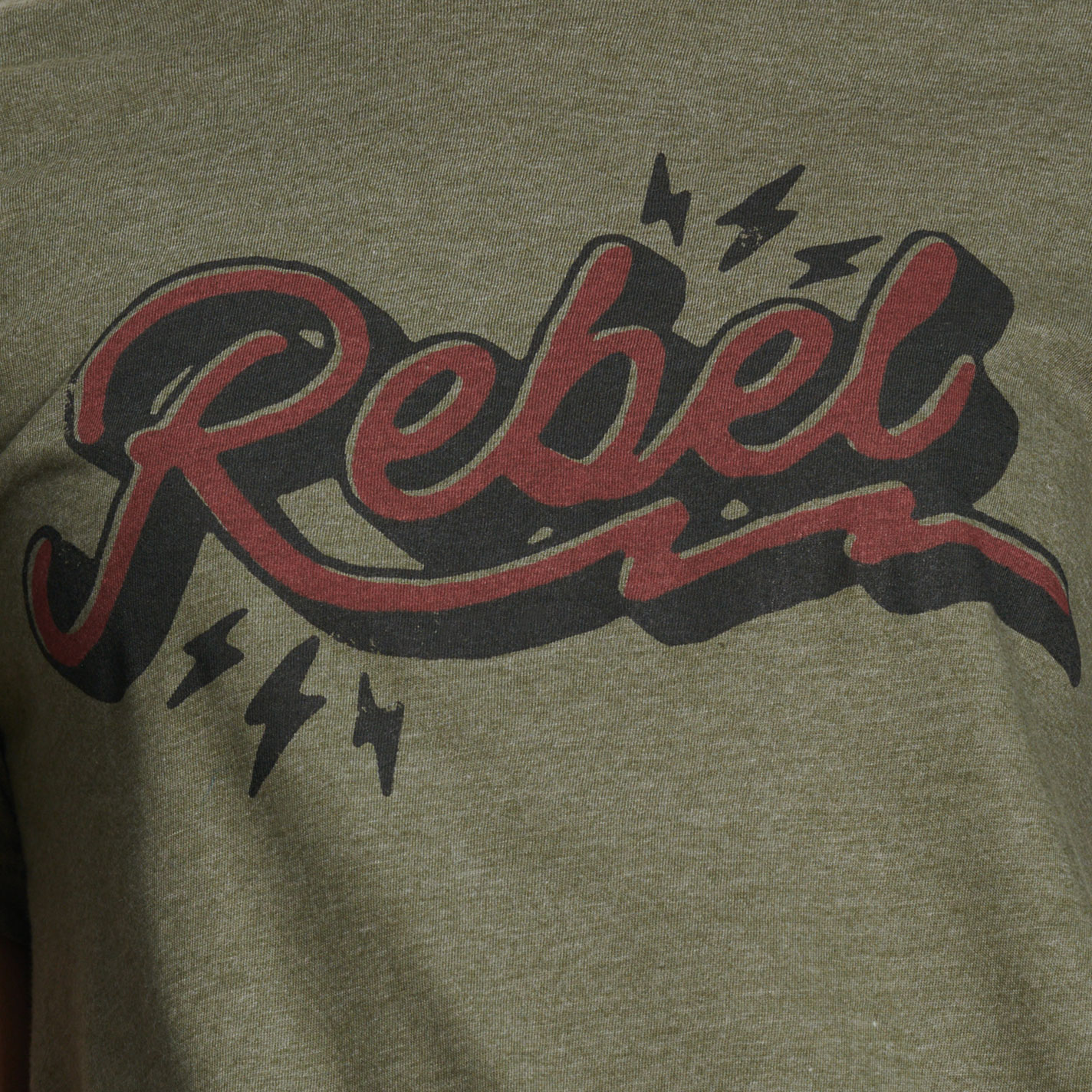 Lattimore Women's Army Green Rebel T-Shirt - Image 3