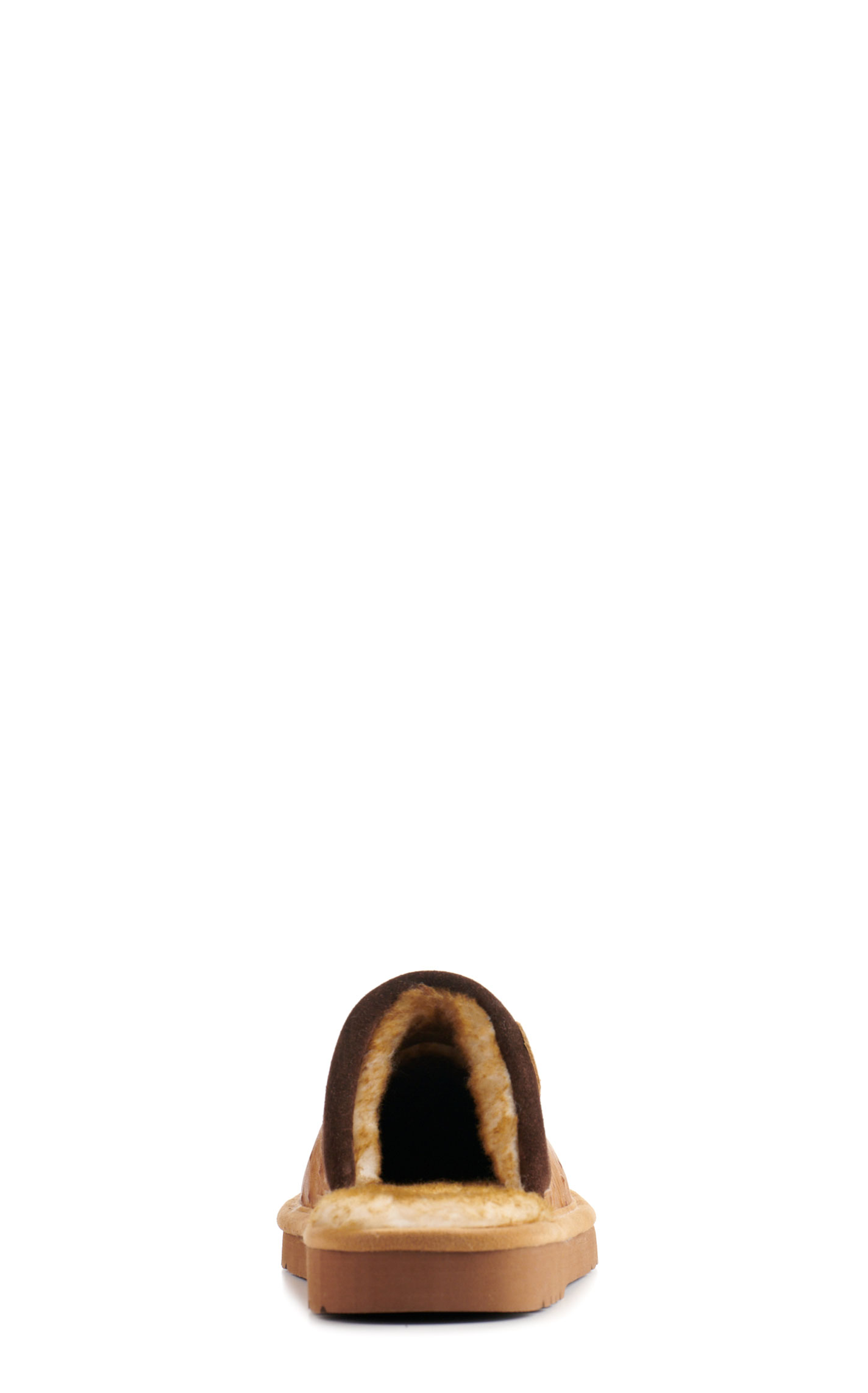 Ariat Men's Silversmith Tan Ostrich Print Slippers - Image 1