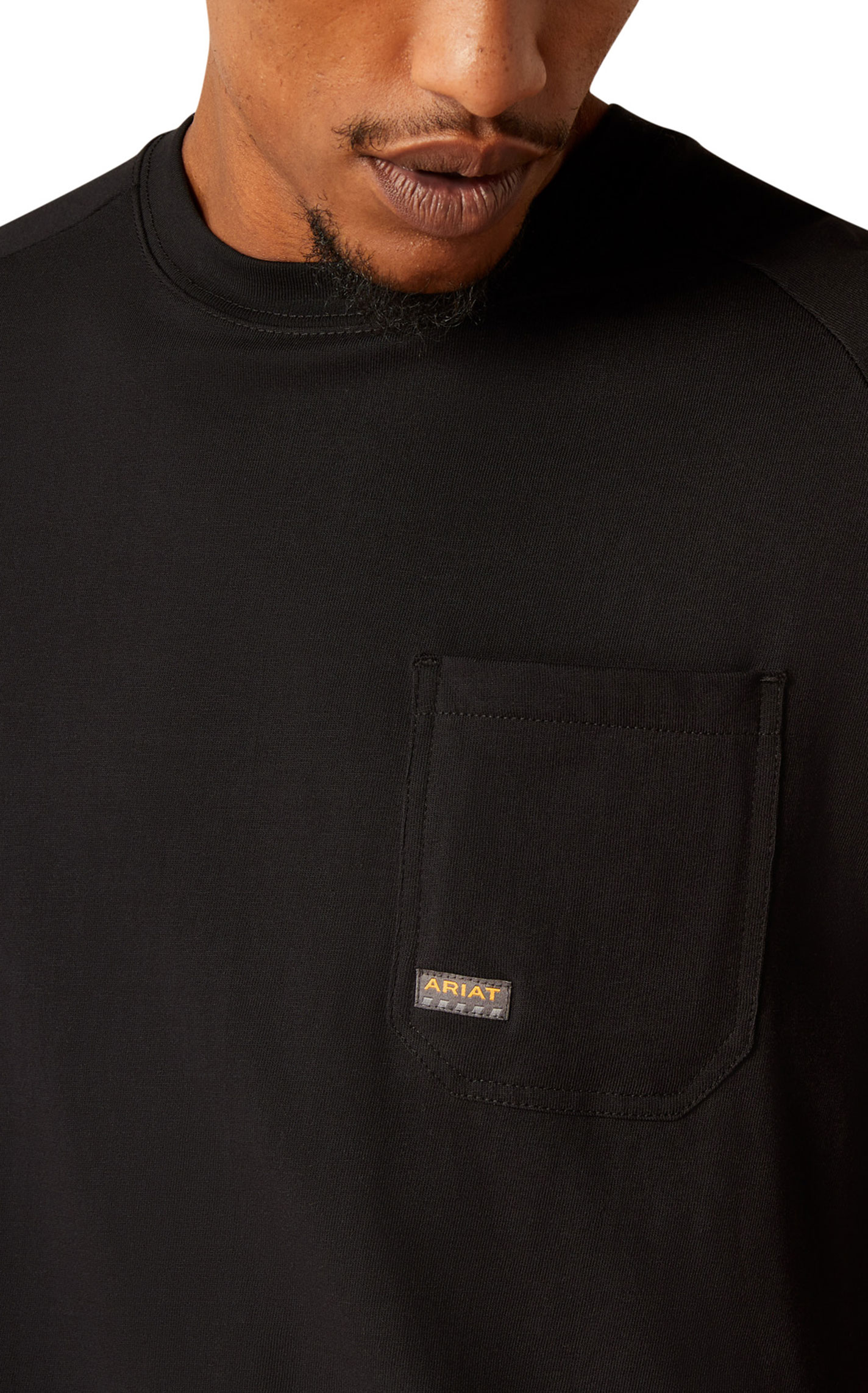 Ariat Rebar Men's Black Born for This Logo Graphic Work T-Shirt - Image 1