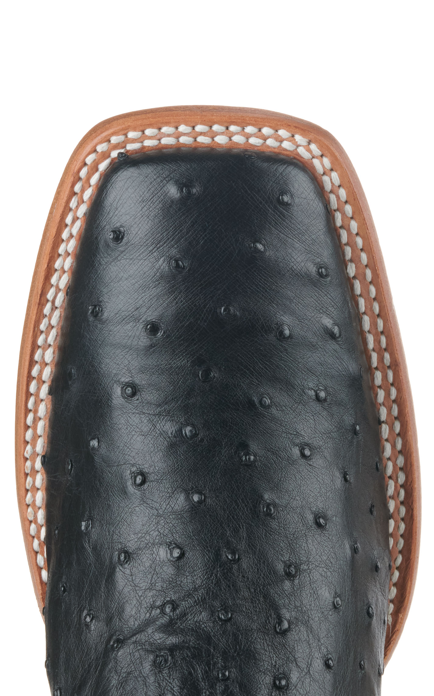 Ariat Men's Showboat Black TekStep Full Quill Ostrich Wide Square Toe Exotic Cowboy Boots - Image 1