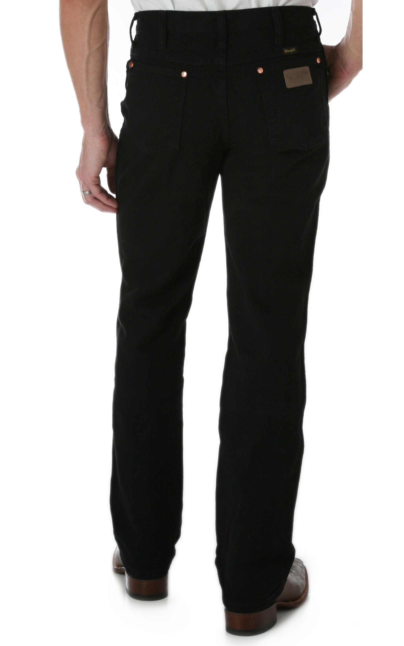 Wrangler Men's Cowboy Cut Black Slim Fit Big & Tall Jeans - Image 1