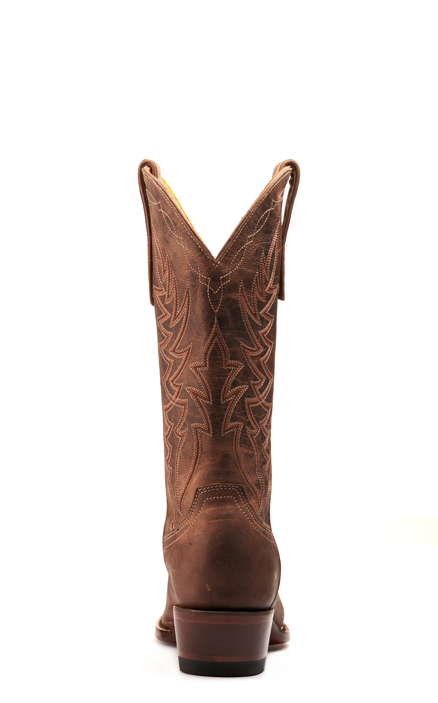 Cavender’s Women’s Burnished Tan Leather Snip Toe Cowboy Boots - Image 1
