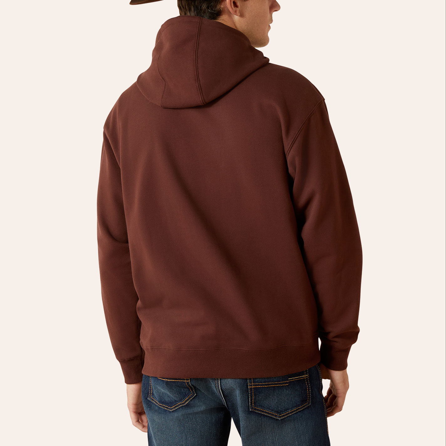 Ariat Men's Carlsbad Canyon Brown Aztec Graphic Hoodie  - Image 1
