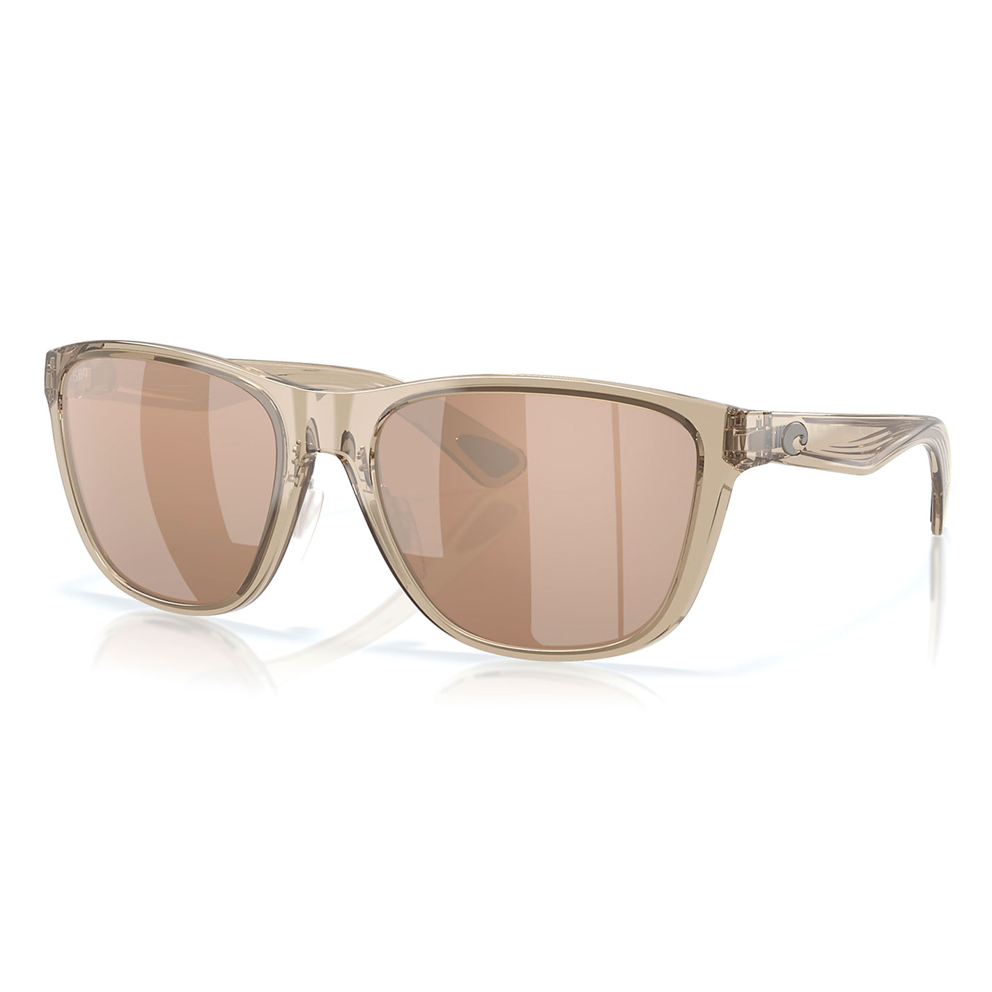 Costa Men’s Taupe Crystal Frame Copper Silver Polarized Sunglasses - Image 7