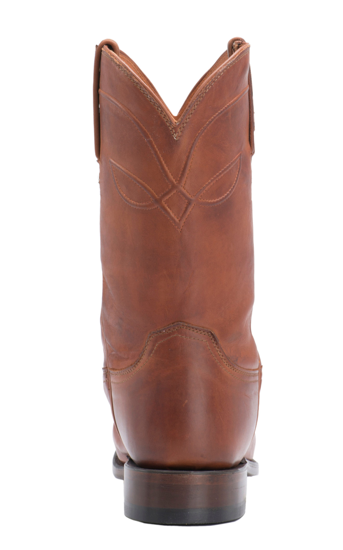 Lucchese Men's 1883 Cognac Burnished Ranch Hand Roper Boot - Image 1
