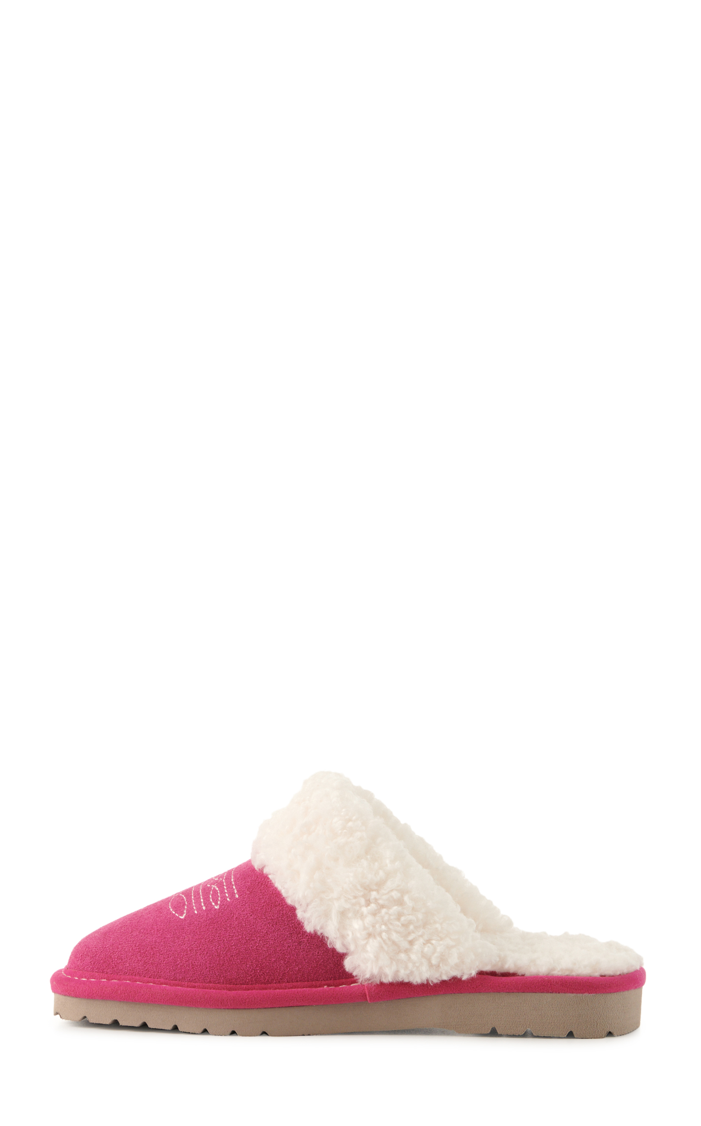 Ariat Women's Jackie Very Berry Pink Suede Slippers - Image 1