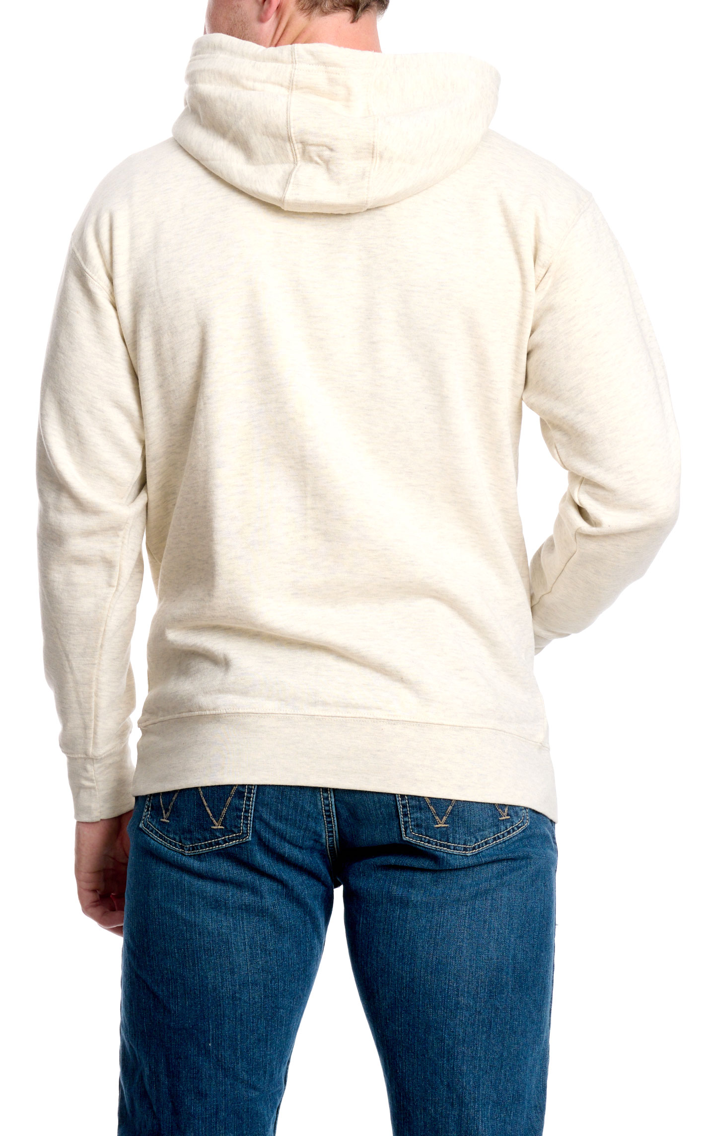 Red Dirt Hat Co Men's Pale Gray Desert Daybreak Logo Graphic Hoodie - Image 1