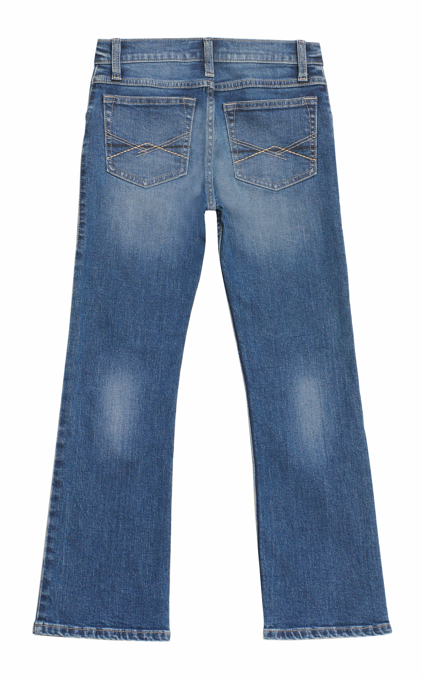 Wrangler 20X Boys' 42BWX Sorrel Medium Wash Slim Fit Stretch Vintage Boot Cut Jean (8-16) - Image 1
