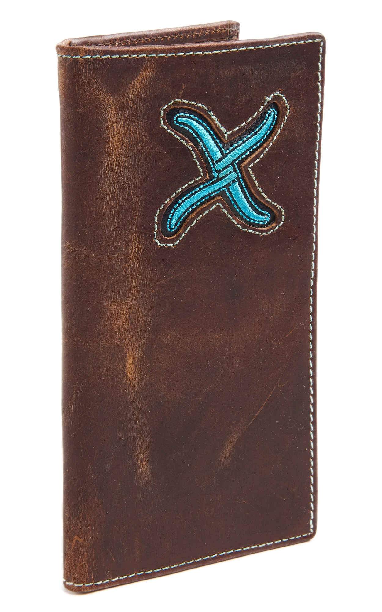 Twisted X Men's Turquoise Inlay Rodeo Wallet - Image 1