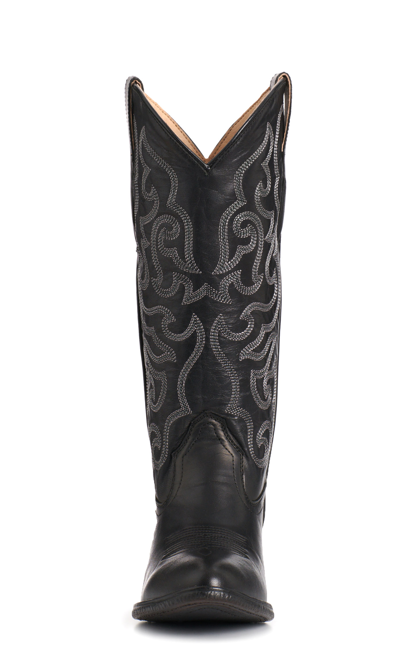 Rockin' C Women's Black Classic Stitch Round Toe Cowboy Boots - Image 1