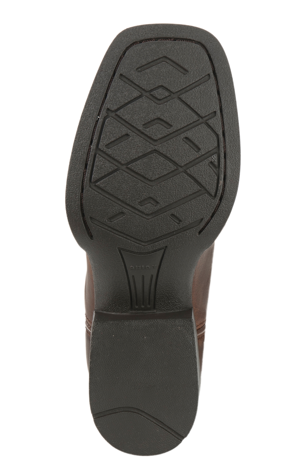 Ariat Youth Tycoon Brown with Arizona Sky Wide Square Toe Cowboy Boots - Image 1