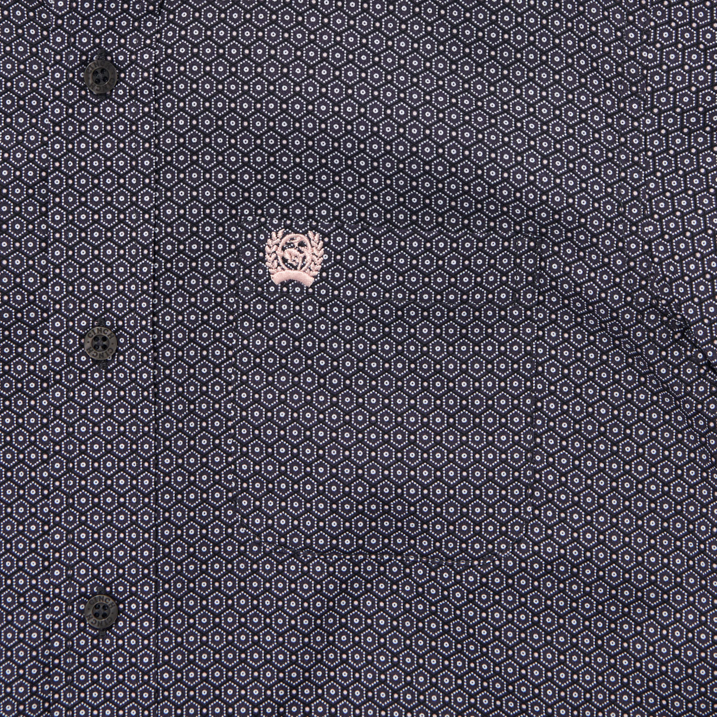 Cinch Boy's Gray Geo Print Short Sleeve Western Shirt - Image 1
