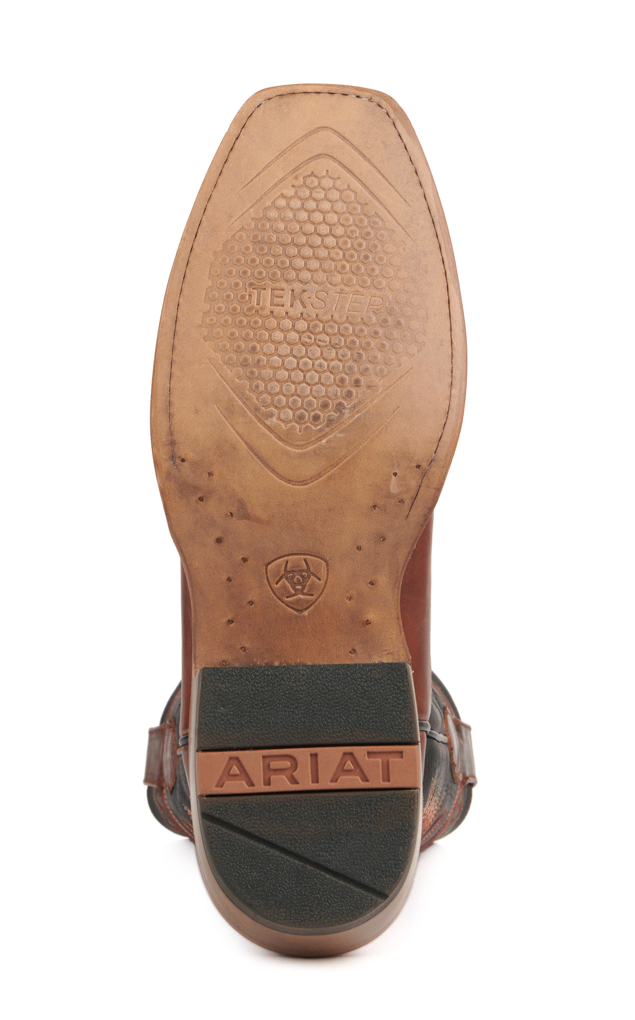 Ariat Men's Futurity Time Copper Crunch and Black TekStep Punchy Square Toe Cowboy Boots - Image 1