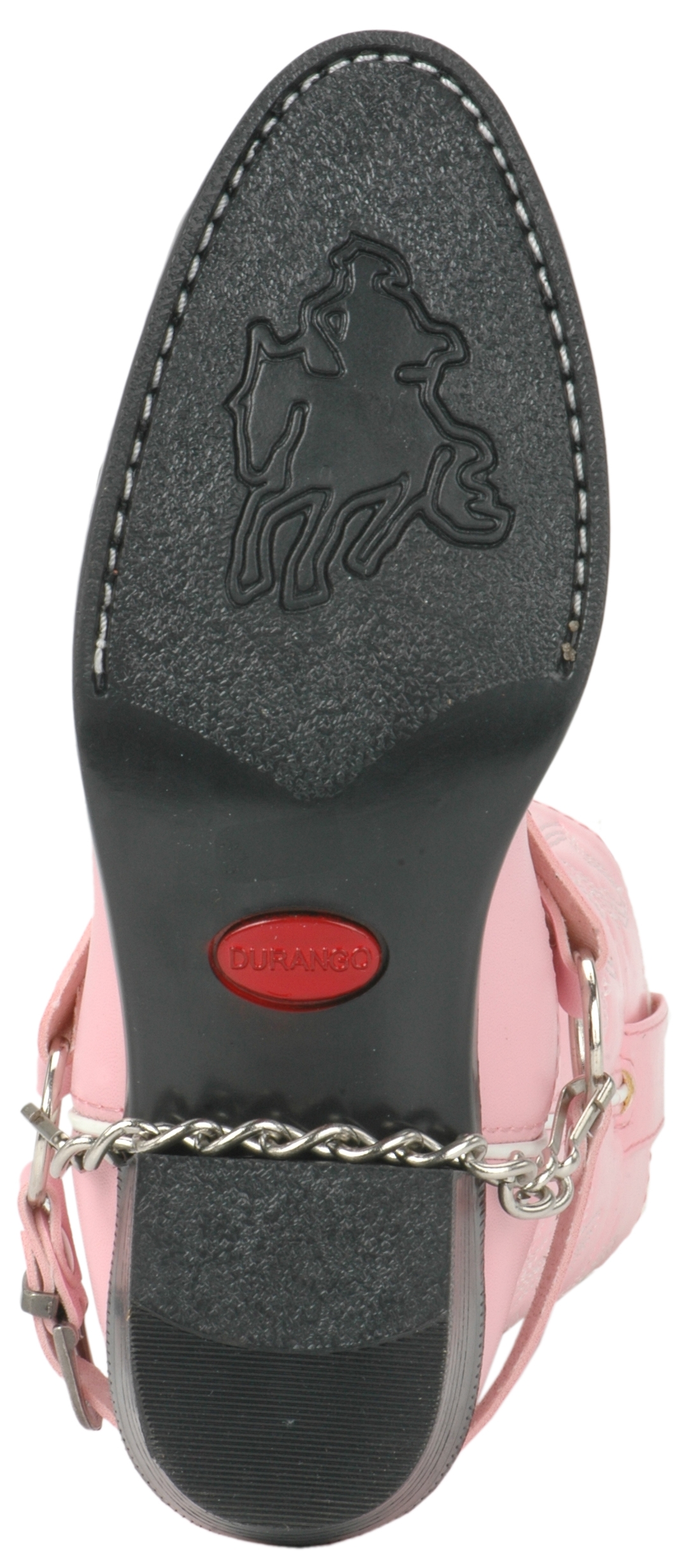 Durango Kids Pink with Rhinestone Strap Cowboy Boots - Image 1