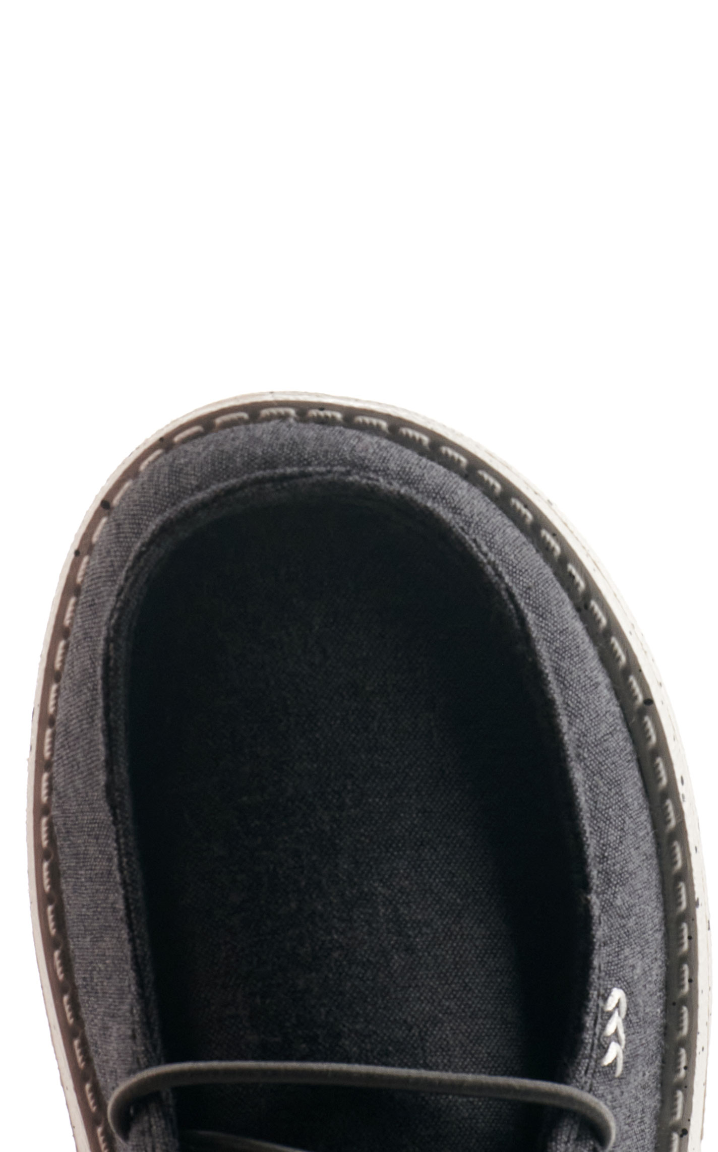 Hey Dude Girls' Wendy Chambray Black Moc Toe Lace Up Casual Shoes - Image 1