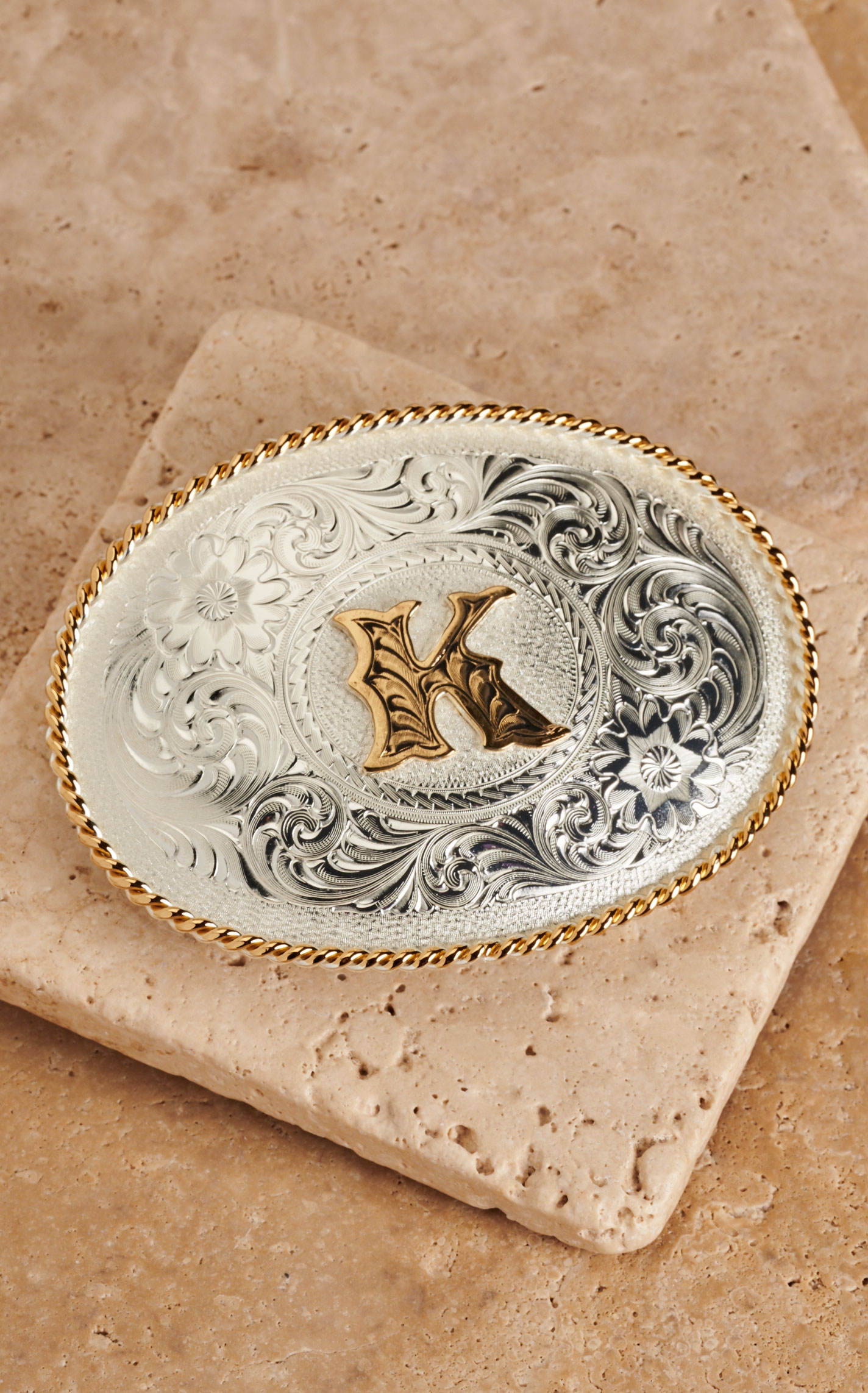 Montana Silversmiths Silver with Gold Oval \