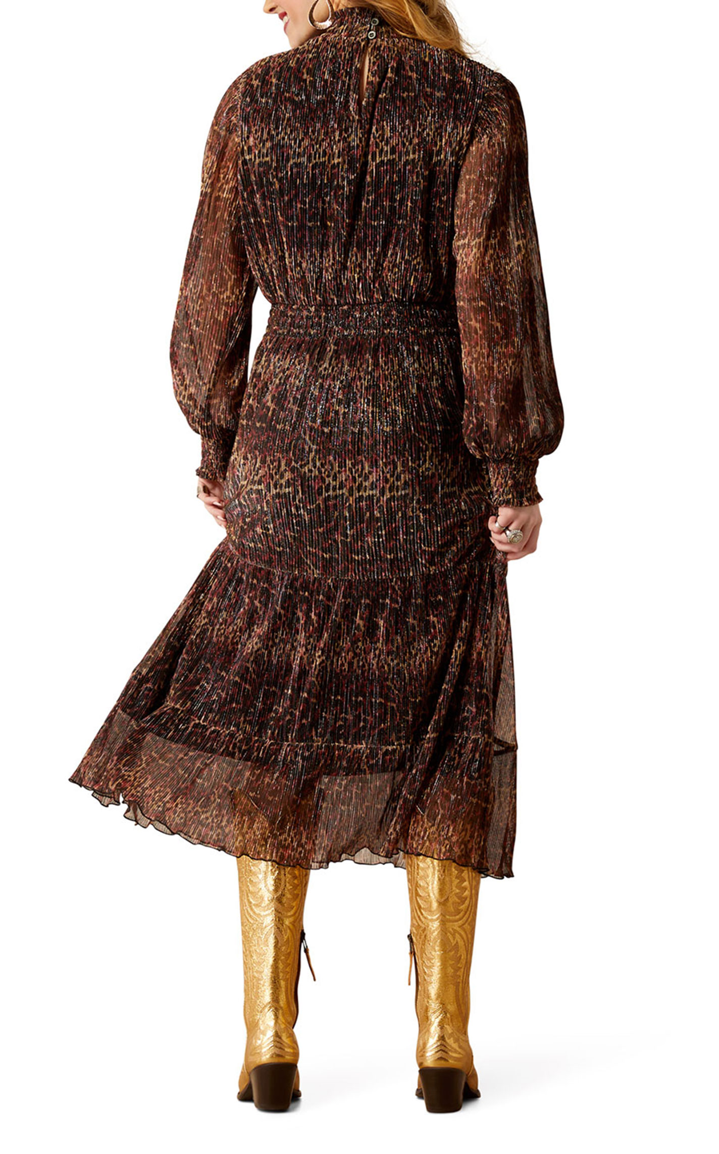 Ariat Women's Cranberry Leopard Print & Sparkle Dress - Image 1