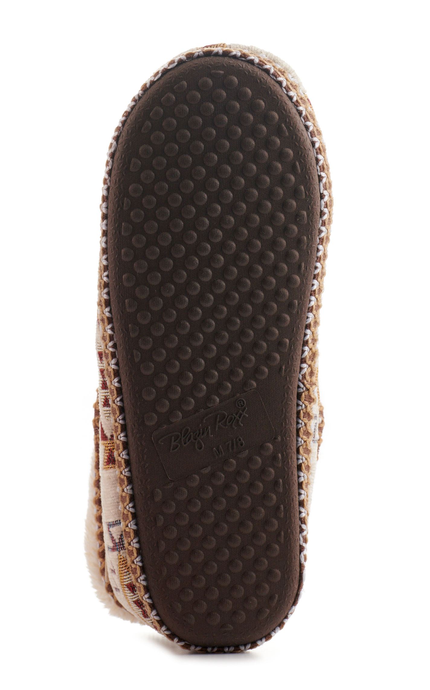 Blazin Roxx Women's Nora Cream Blanket Print Fold-Over Ankle Boot Slippers - Image 5