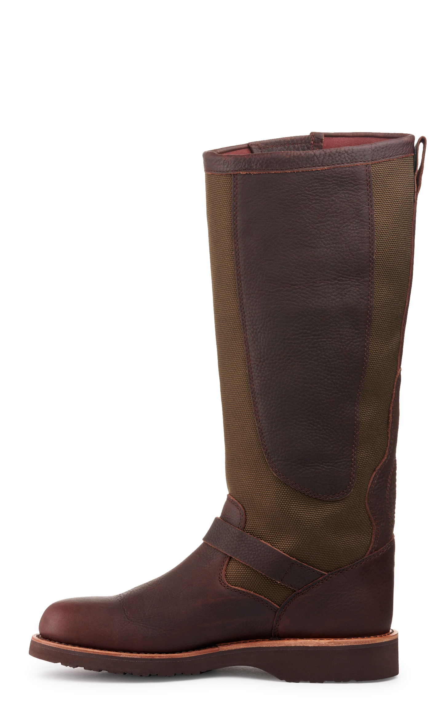 Chippewa Men's Brome Dark Brown and Green Waterproof Round Toe Snake Boot - Image 1