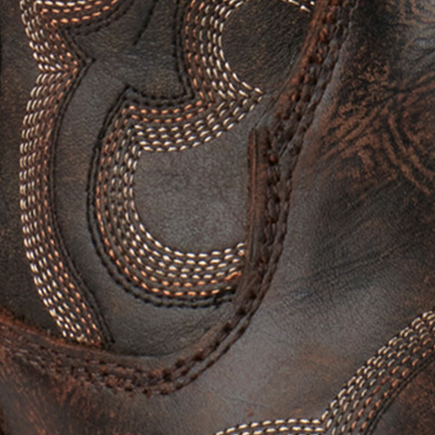 Circle G by Corral Women's Dark Brown Snip Toe Cowboy Booties - Image 1