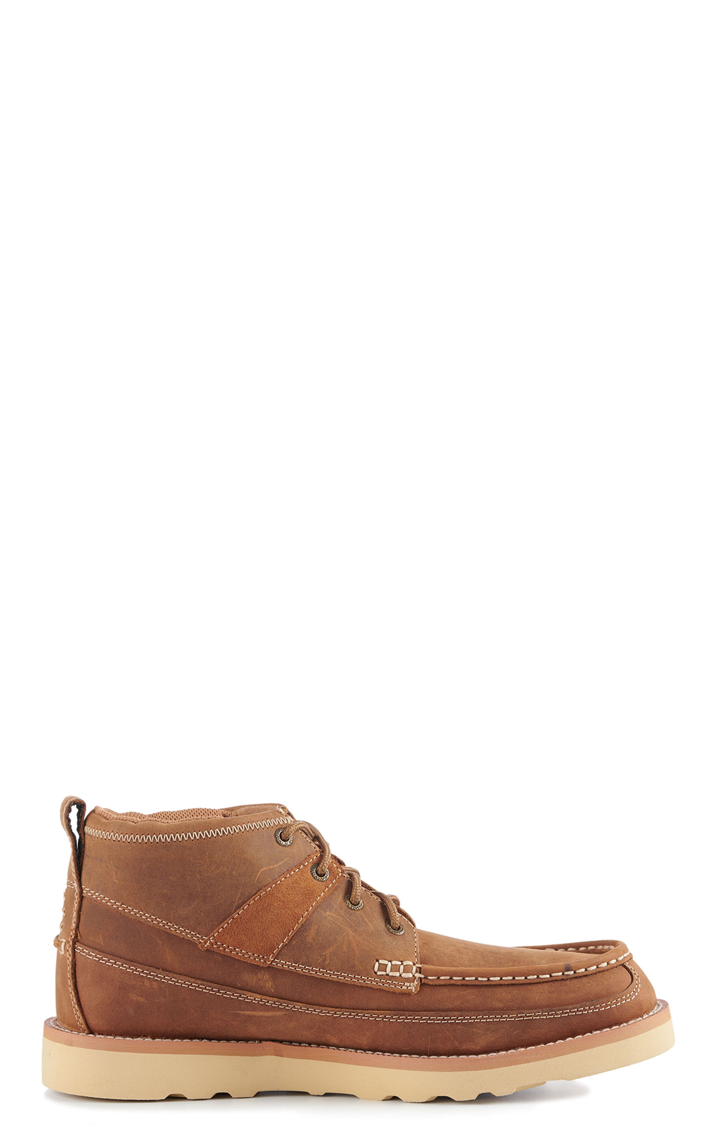 Twisted X Men's Oiled Saddle Crepe Wedge Lacer Casual Shoes - Image 1