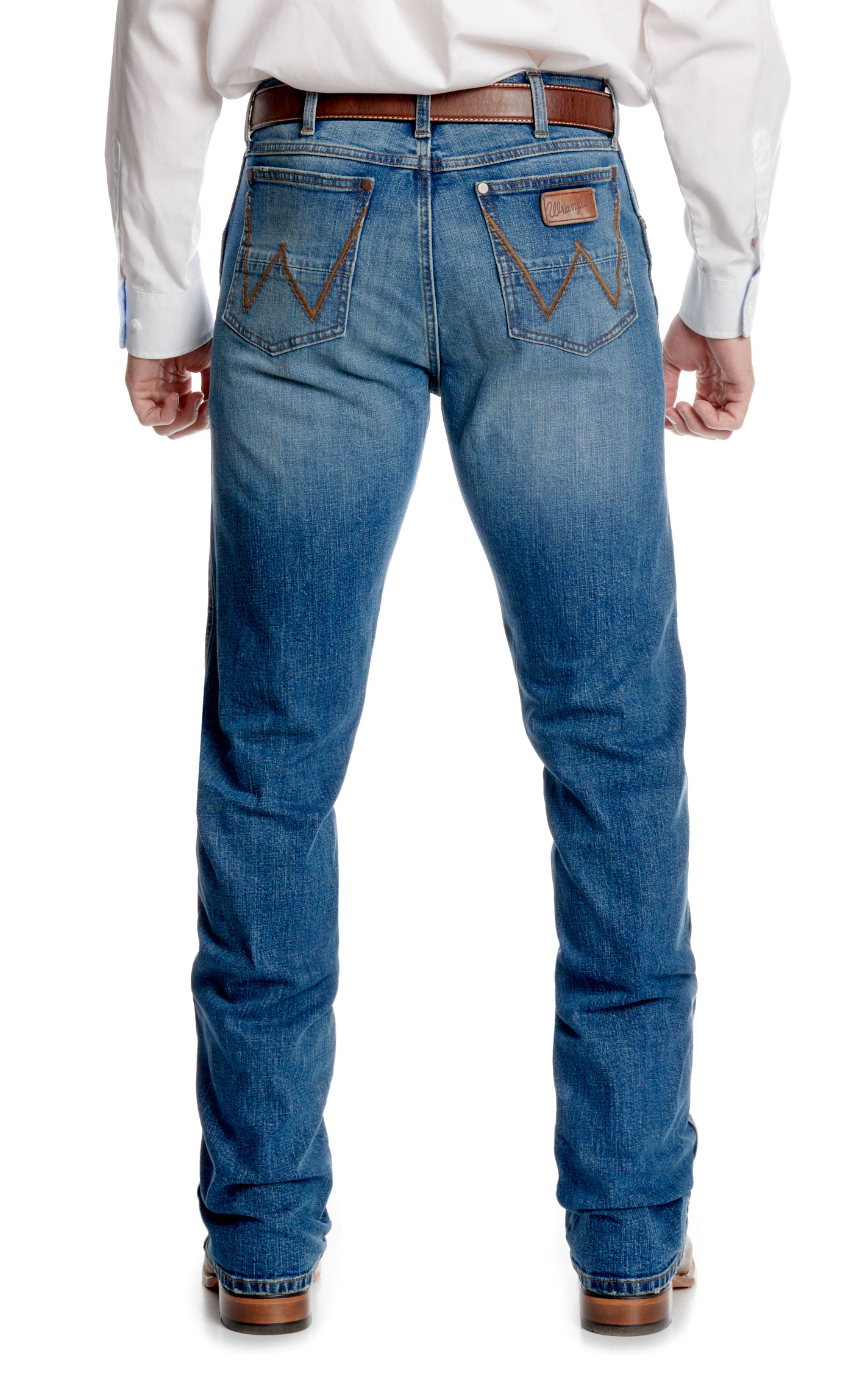 Wrangler Retro Men's 77 Bryson Medium Wash Slim Bootcut Jeans - Image 1