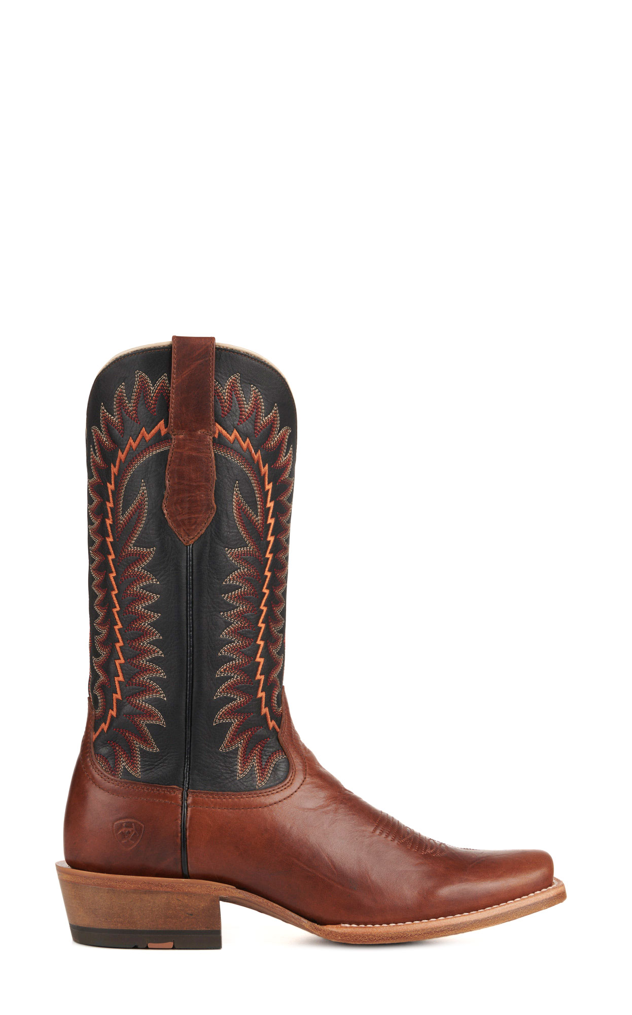 Ariat Men's Futurity Time Copper Crunch and Black TekStep Punchy Square Toe Cowboy Boots - Image 1
