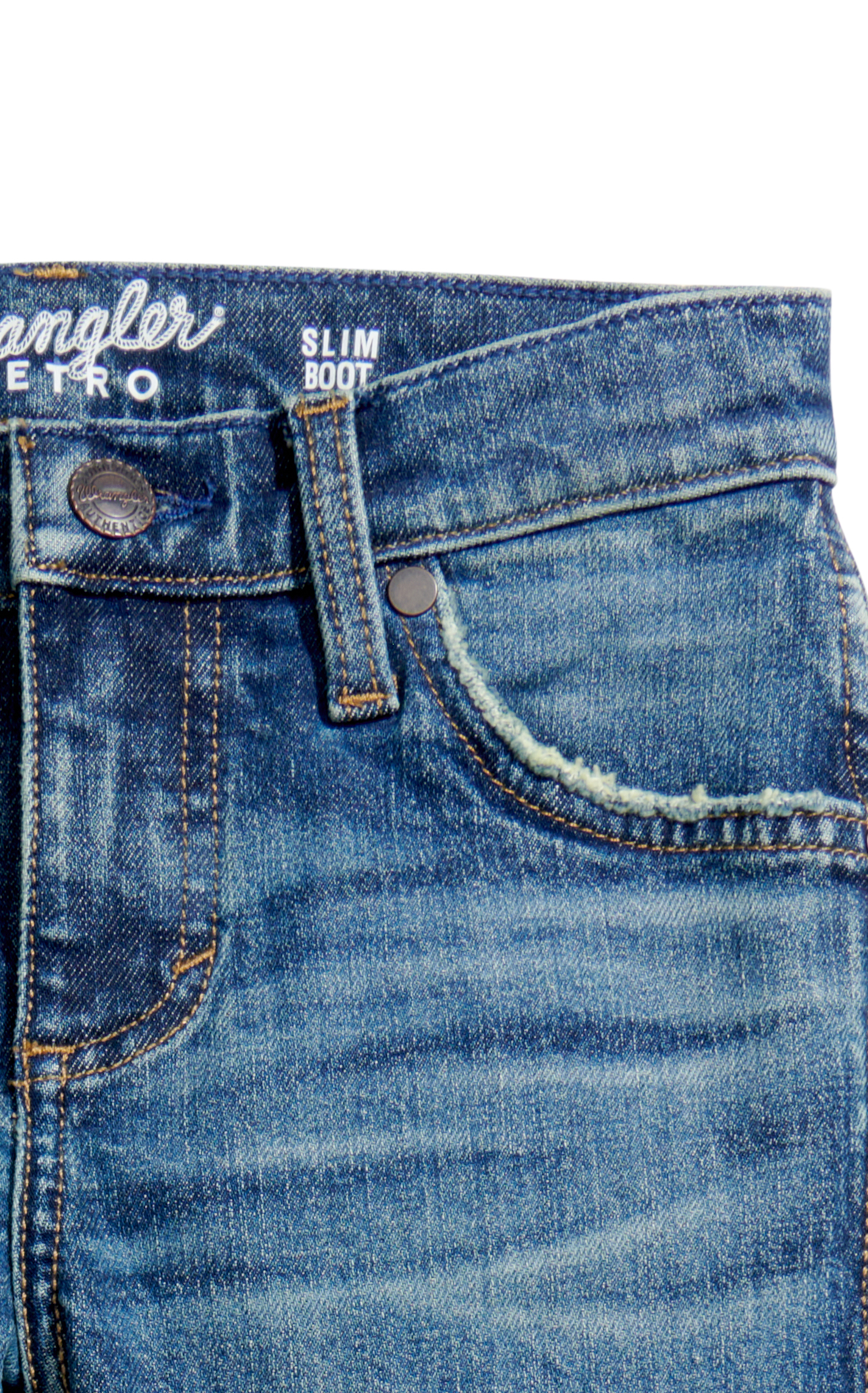 Wrangler Retro Boy's Whitley Medium Wash Slim Boot Cut Jeans (18-20) - Image 1