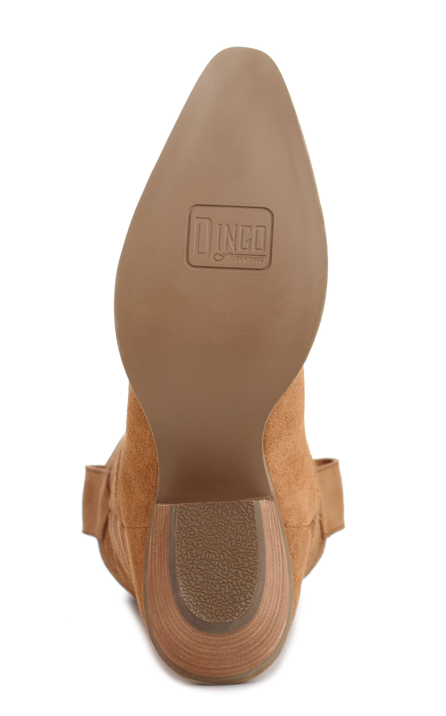 Dingo Women's Cabana Camel Suede Snip Toe Cowboy Boots - Image 1