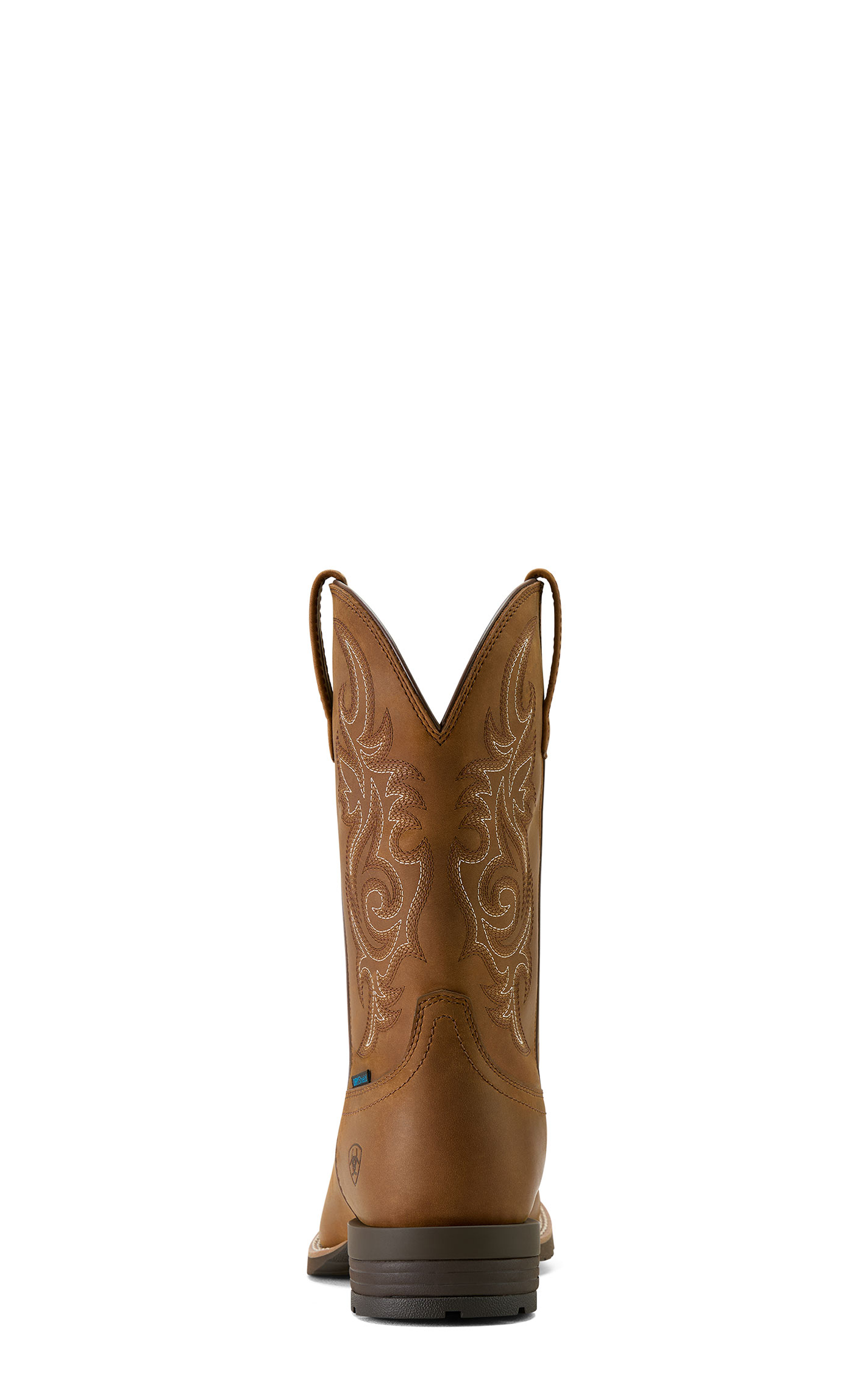 Ariat Men's Distressed Brown Hybrid Ranchway Wide Square Toe Boots - Image 1