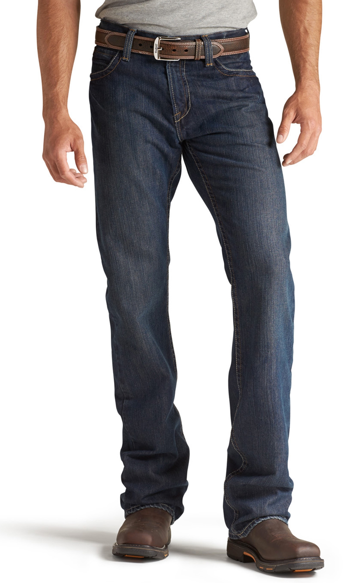 Ariat Men's M4 Low Rise Basic Boot Cut FR Work Jeans - Image 1
