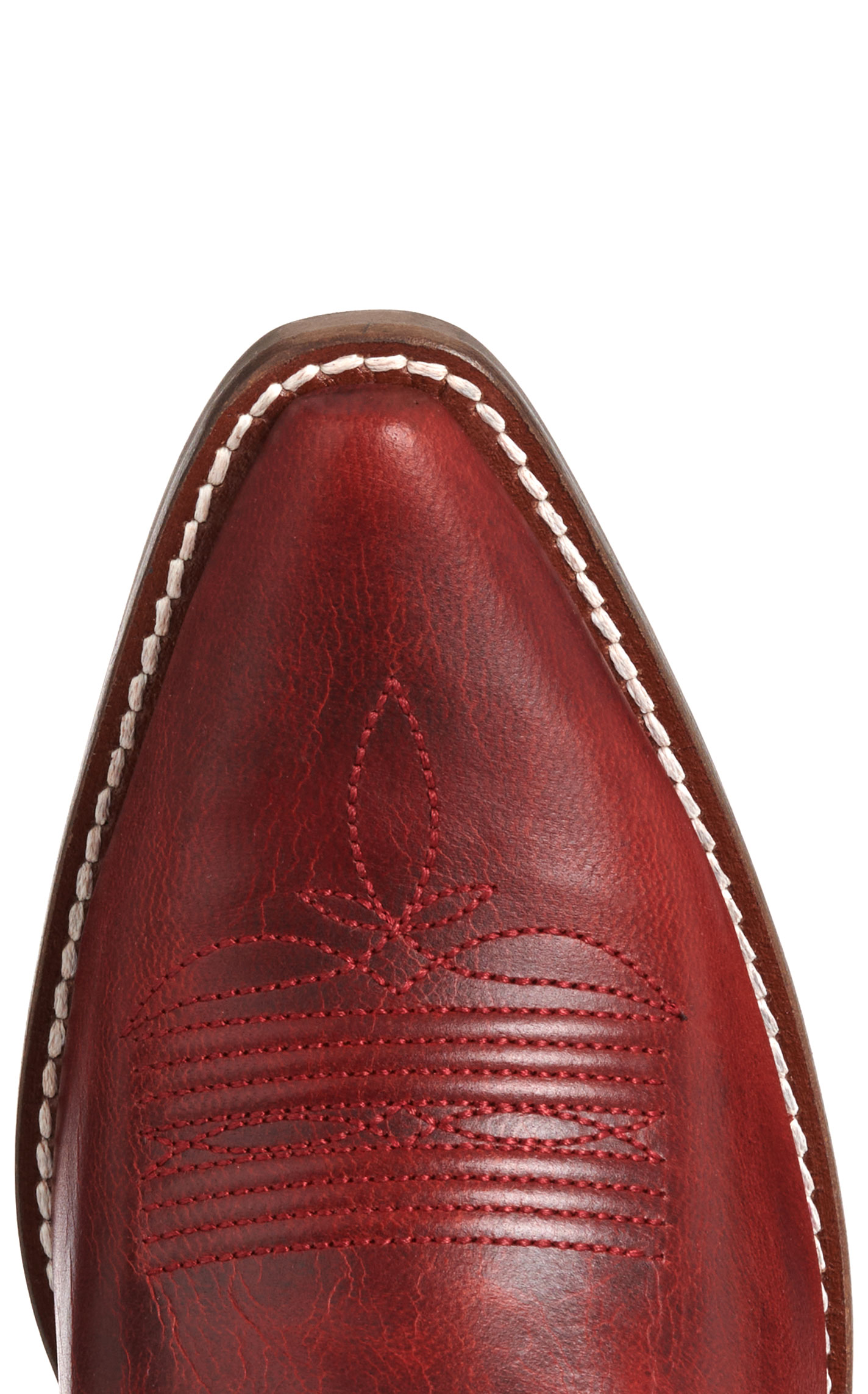 Rockin' C Women's Red Goat Leather Snip Toe Cowboy Boots - Image 1