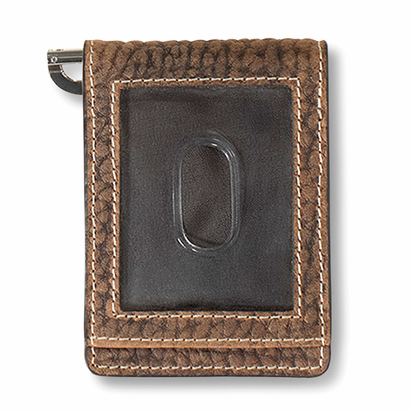 Ariat Saddle Brown Bullhide Clip Wallet - Image 1