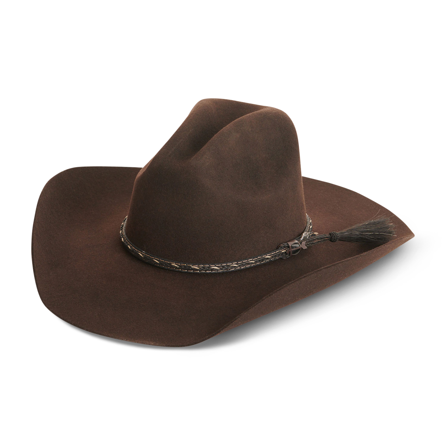 Cavender's Ranch Collection 3X Chocolate Gus Wool Cowboy Hat - Image 1