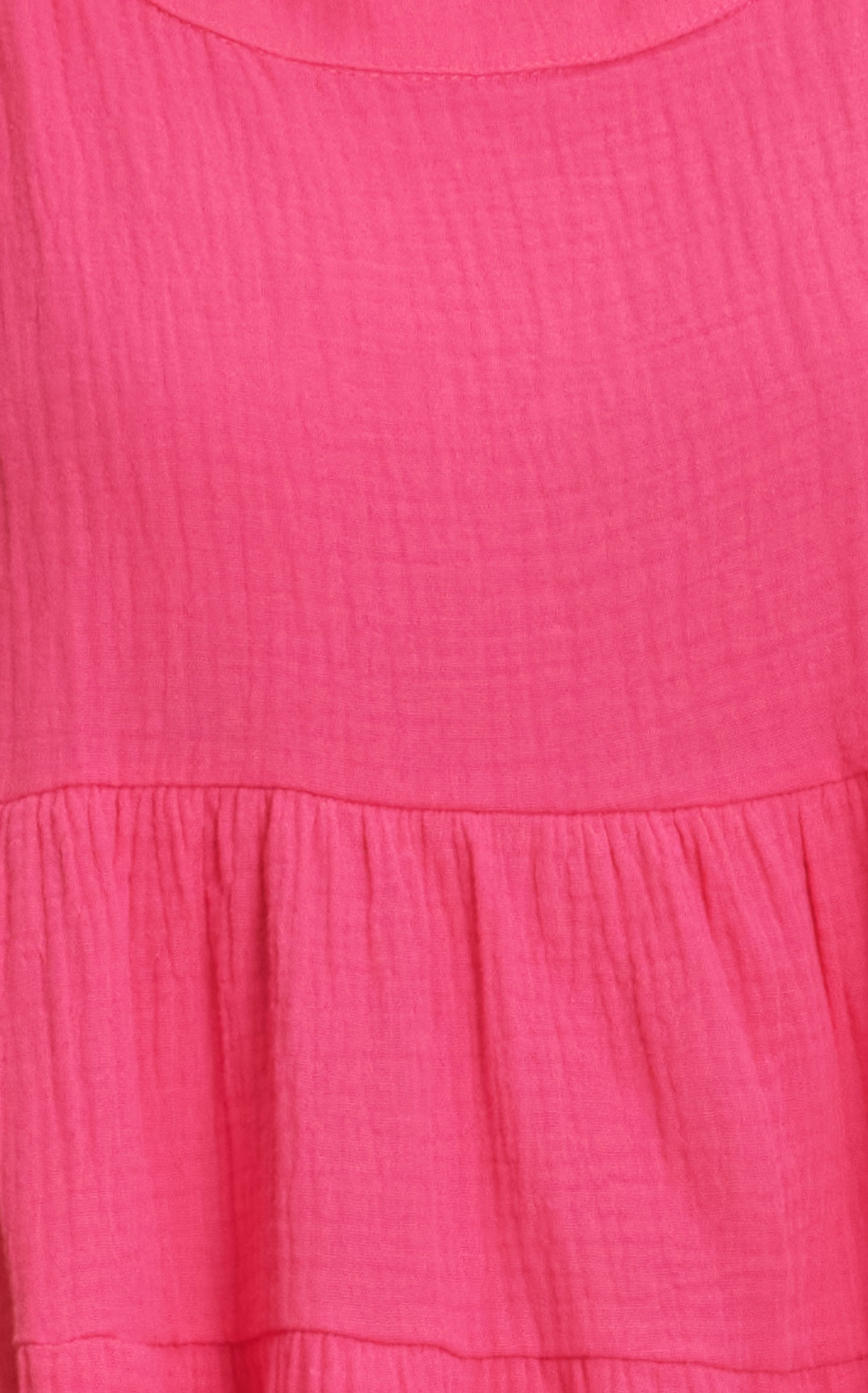 Newbury Kustom Women's Hot Pink Sleeveless Tiered Hand Pocket Dress - Image 1