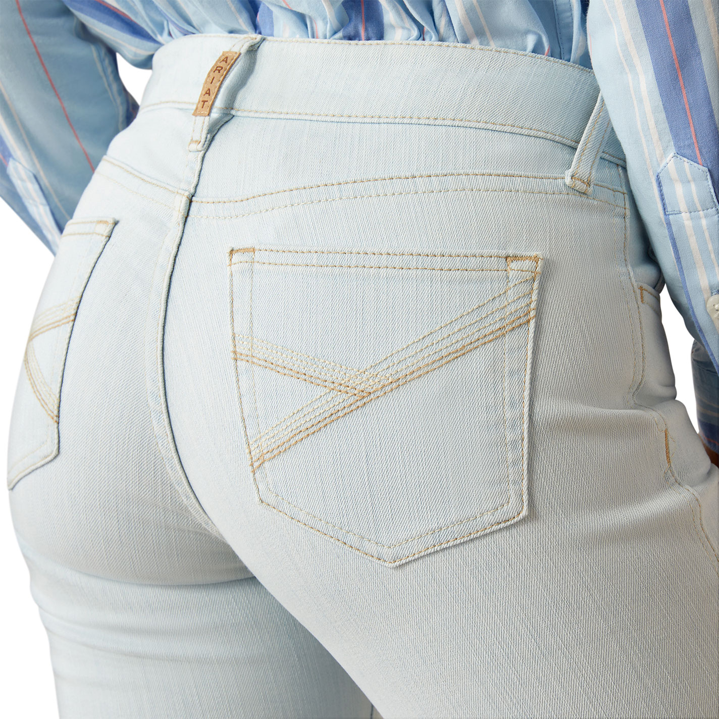 Ariat R.E.A.L. Women's Jordyn Ice Wash Trouser Leg Jeans - Image 1