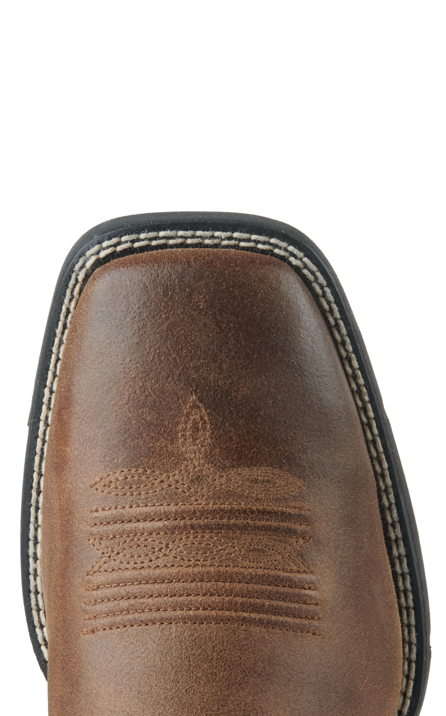 Ariat Men's Sport Barley Brown and Matte Black Wide Square Toe Cowboy Boots - Image 1