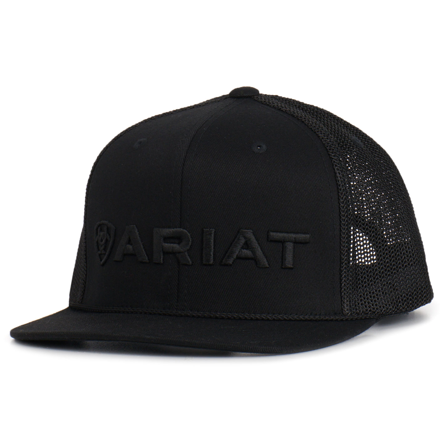 Ariat Men's Black Embroidered Logo Cap - Image 1