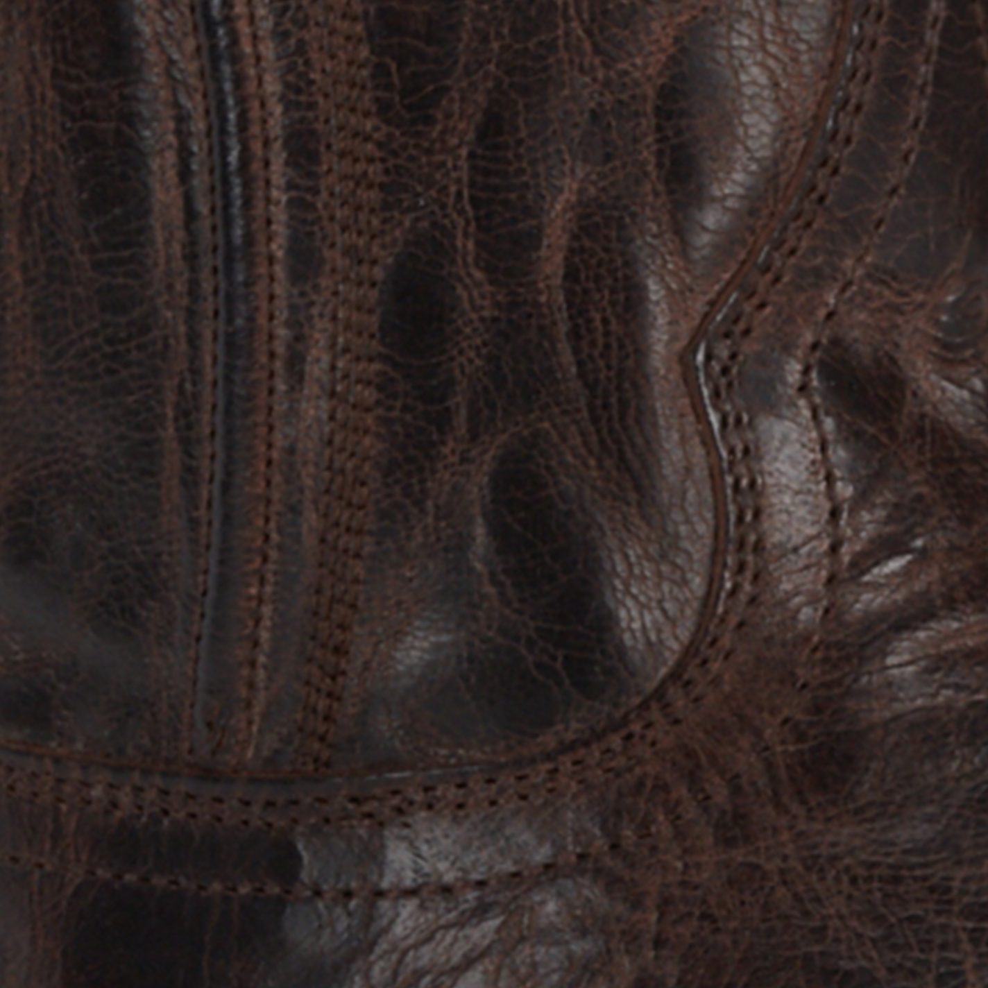 JRC & Sons Men's Colton Mad Dog Goat Leather Round Toe Cowboy Boot in Chocolate Brown - Image 1