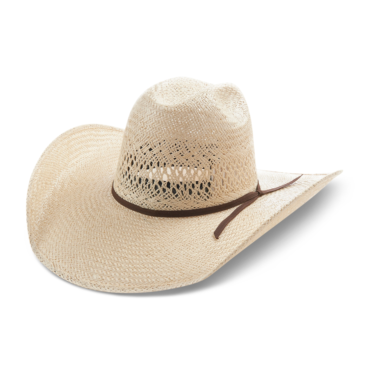 Rodeo King Straw Jute Quenton Cattlemen Crown Cowboy Hat - Image 1