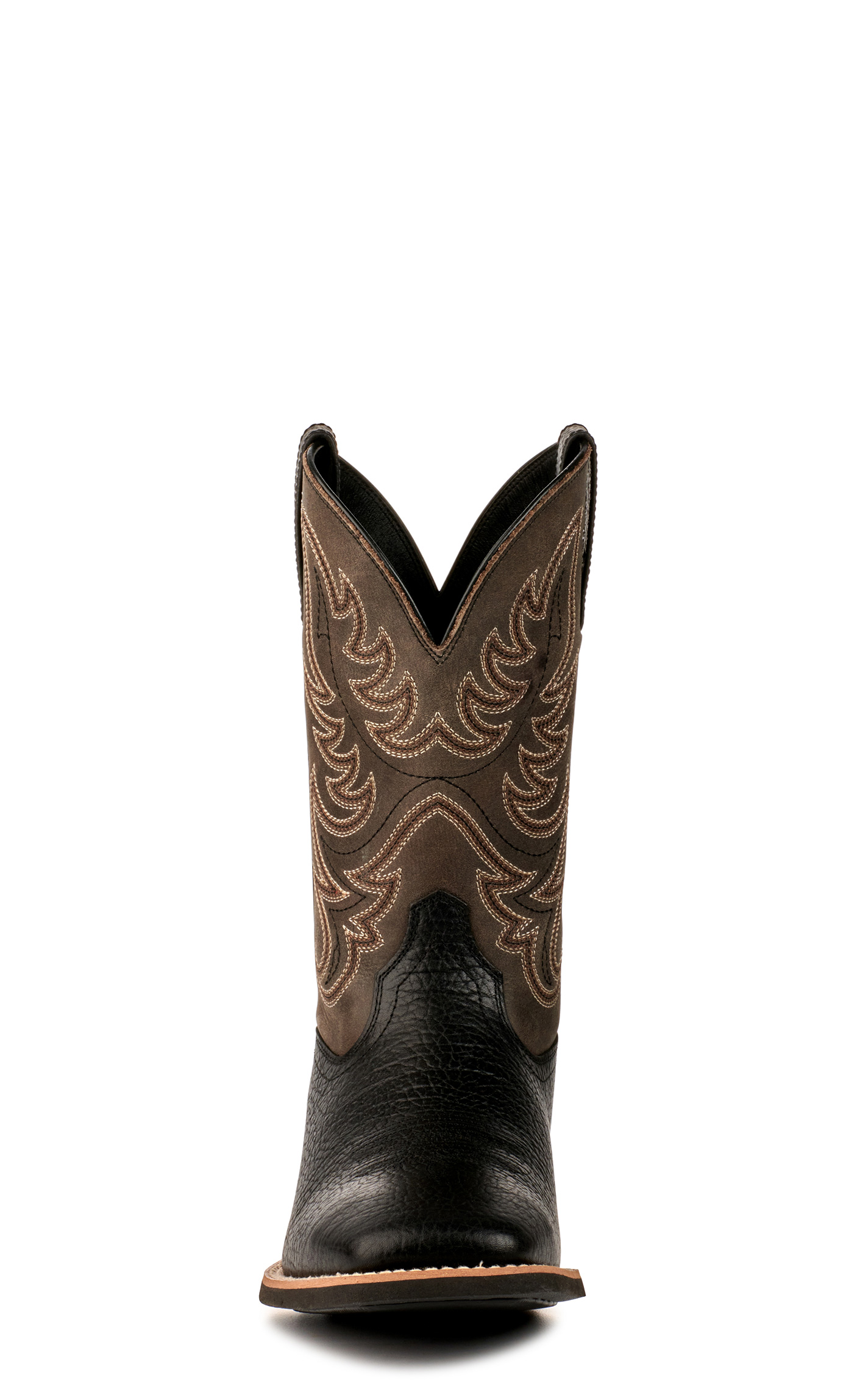 Ariat Men's Everlite Countdown Black & Slate Gray Wide Square Toe Cowboy Boots - Image 1