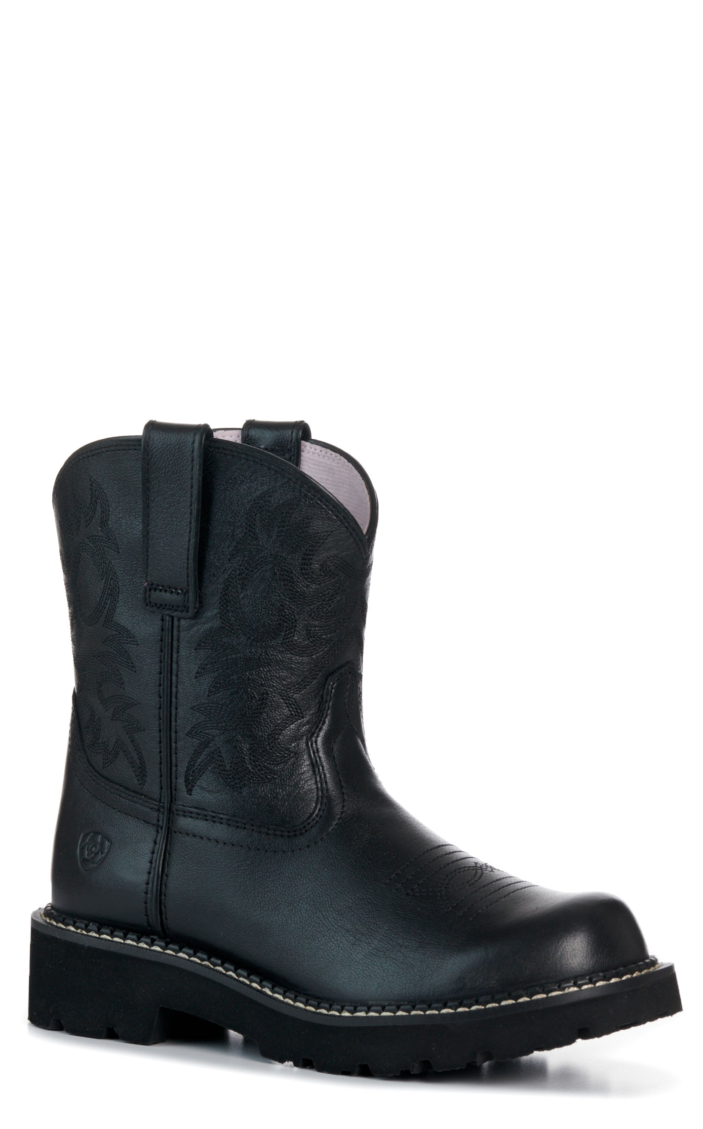 Ariat Women’s Madison Avenue Black FatBaby Round Toe Cowboy Boots - Image 1