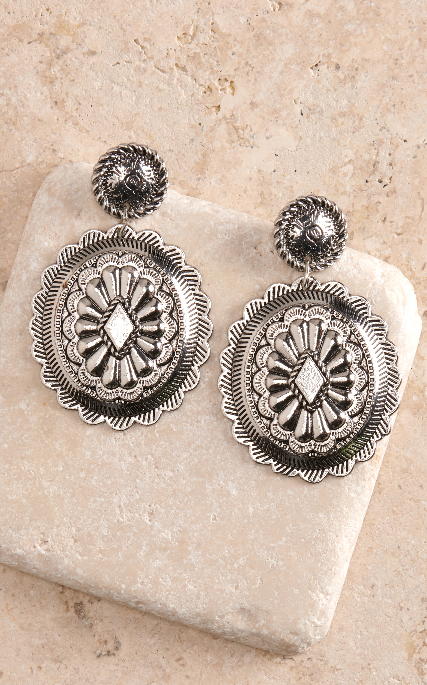Cowgirl Confetti Women's Beautifully Classic Concho Earrings - Image 1