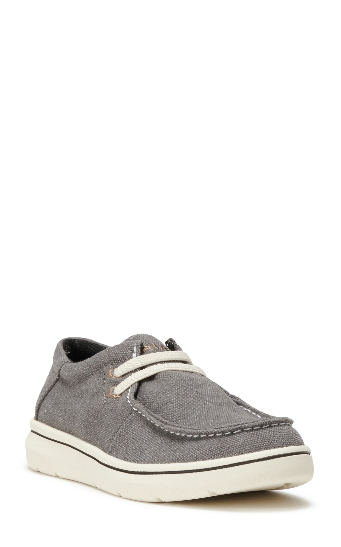 Ariat Youth Hilo Washed Black Canvas Lace Up Casual Shoes - Image 1