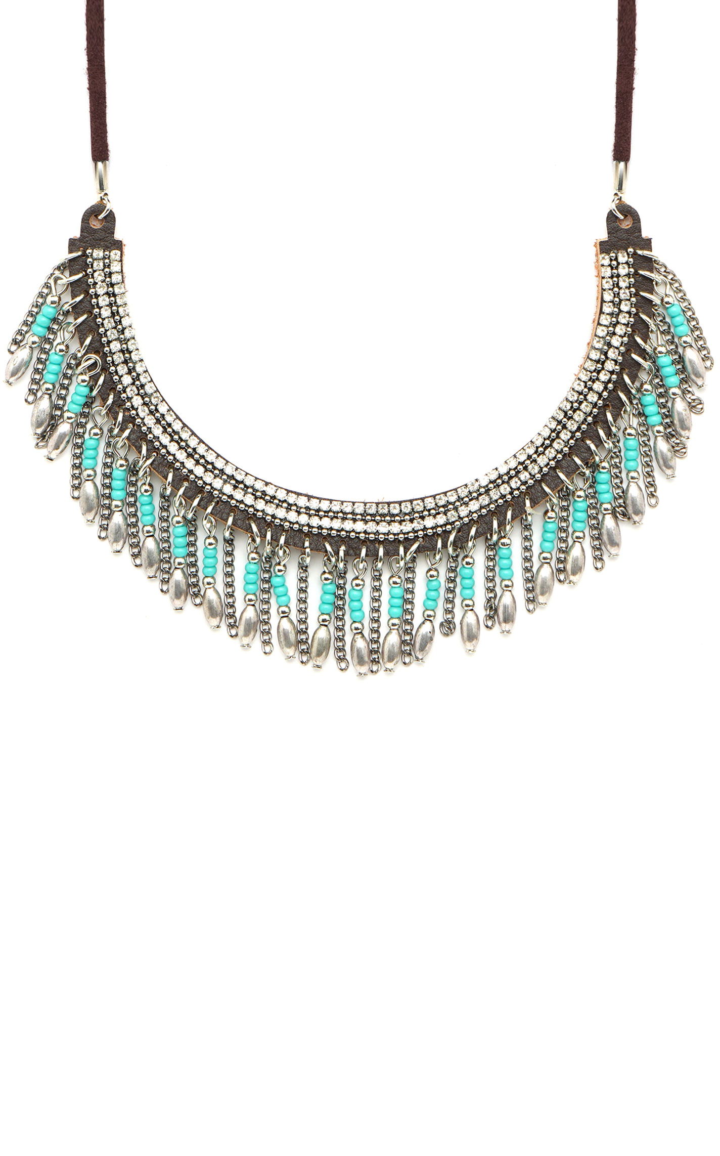 Cowgirl Confetti Turquoise All That Glitters Bib Necklace - Image 1