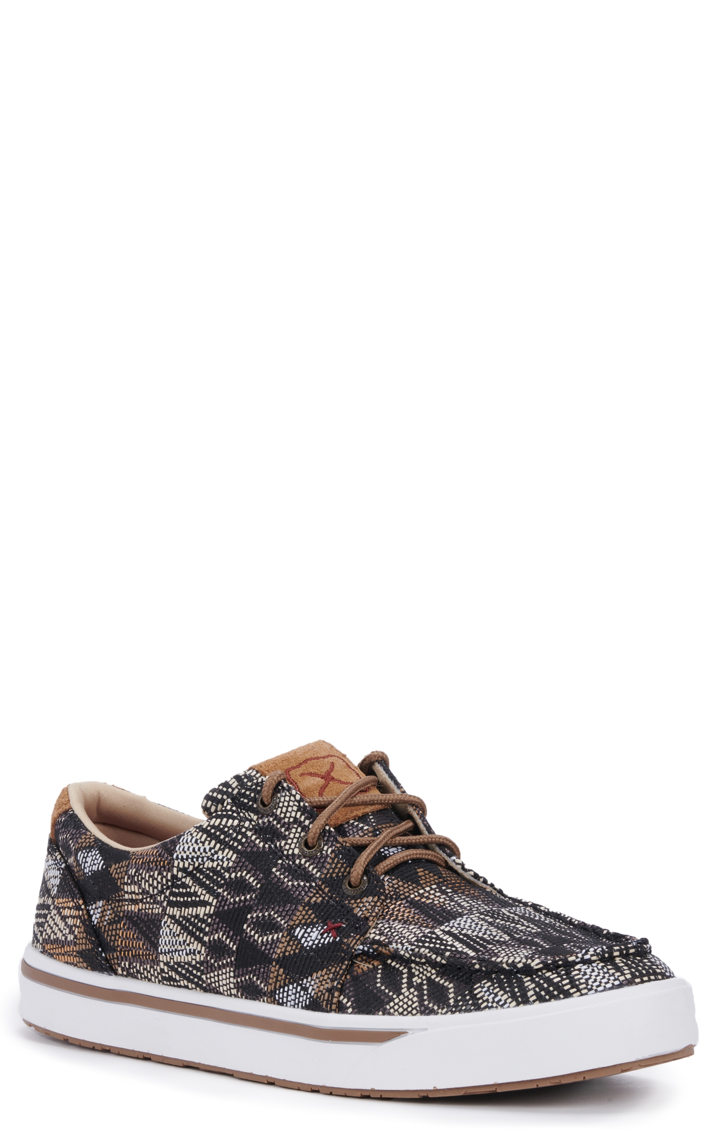 Twisted X Men's Kicks Black and Brown Canvas Lace-Up Casual Shoes - Image 1